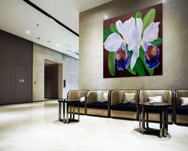 Visualization of Christine Knize’s Monumental Orchid Painting