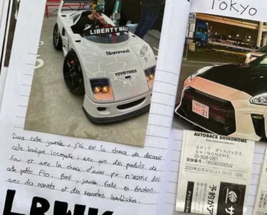 Exemple d'intérieur du Cars Hunter avec des photos de voiture