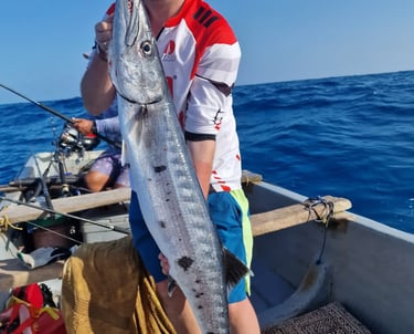 Zanzibar fishing charters, big fish on the boat