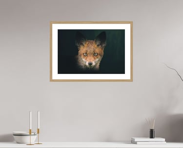 Tirage d’exposition 50×70 encadré avec passe-partout — photo d’exemple