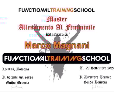 Master Allenamento Femminile - Marco Magnani - Fit 4 You Studio - Palestra Formigine Casinalbo