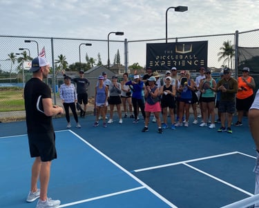 Charity pickleball clinic event with Jem Morris- Hawaii