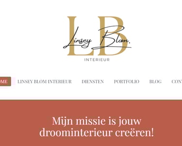 De website van Linsey Blom Interieur