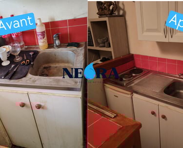 nettoyage cuisine la rochelle avant apres remise en etat appartement