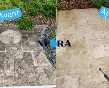 nettoyage terrasse la rochelle avant apres nettoyage exterieur haute pression