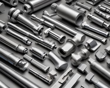 A person is working with metal tools on stone steps, likely crafting or shaping a metal object. Several other individuals are present, some seated and possibly using mobile devices. The background shows a street or market setting with a variety of fabrics and goods hanging and displayed, and people walking by.