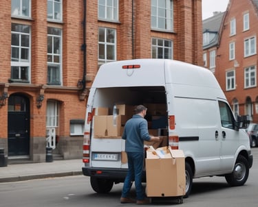 A distribution center with various food products.