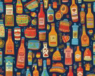 A vibrant image showcasing diverse Latin American food products.