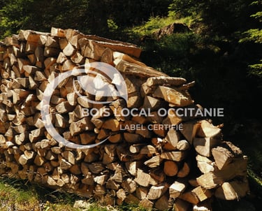une pile de bûches empilées les unes sur les autres