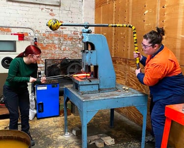 Blacksmith classes for women at Garrett Forgeworks