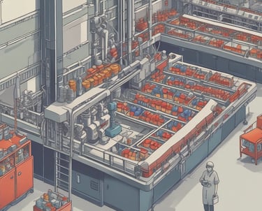 Robotic arm loading parts into a mould machine in a bright factory setting.