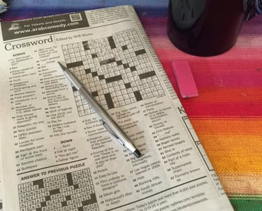 A NYT xword and cup of coffee