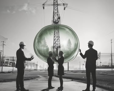 A modern engineering facility showcasing energy systems.