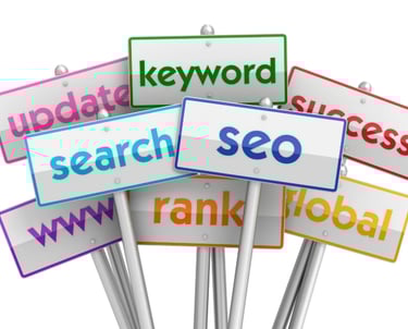 SEO Sign showing search and keywords for Windsor Ontario