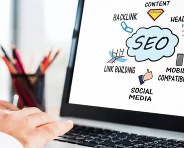 Computer showing SEO in Toronto