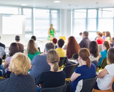 Training classroom. Training developed for use in your company.