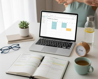 planejar a rotina do dia a dia