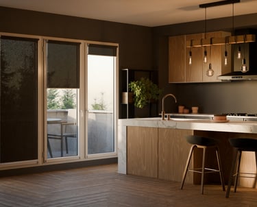 Store intérieur enroulable Mariton 