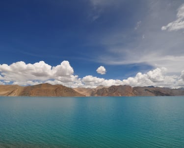 pangong Tsu in Leh along the Leh to Manali highway over the great Himalayan range, Ladakh, India 