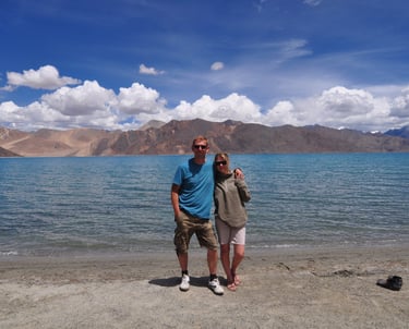 pangong Tsu in Leh along the Leh to Manali highway over the great Himalayan range, Ladakh, India 