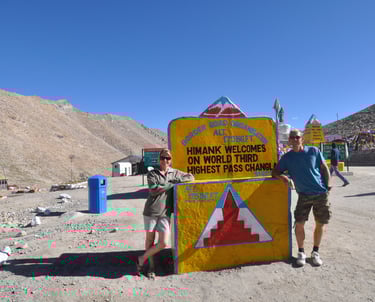 Changlababa pass in Leh along the Leh to Manali highway over the great Himalayan range, Ladakh, Indi