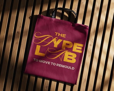 The Hype Lab branding tote bag disseny, estudi de dansa 