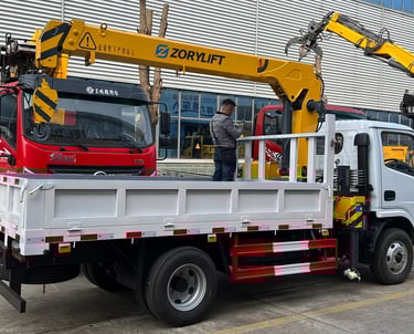SQS80A-2 mini truck mounted crane for sale