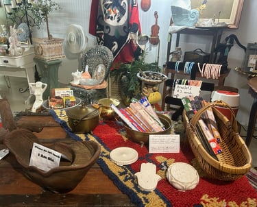 Snapshot of a picture of some of Red's Room items