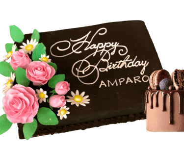 Rich chocolate cake topped with chocolate buttercream and ganache, creating a decadent dessert for chocolate lovers