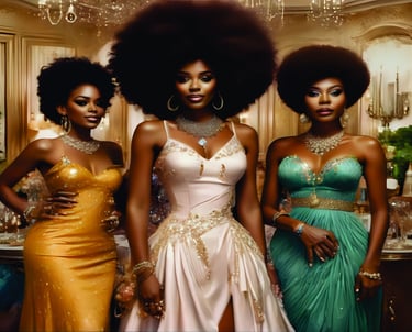 Ayanda, Njeri and Abeba in Romancing The Old