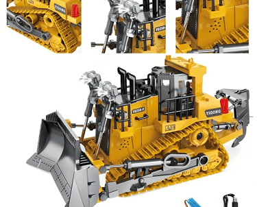 juguete bulldozer (maquina de construcción)