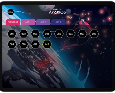 Screen shot of the application scenario browser