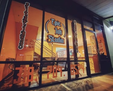 Picture of Epic Ink 2 Studio in Pineville Louisiana with very talented artist customizing unique art