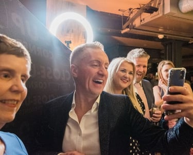 crowd at corporate event