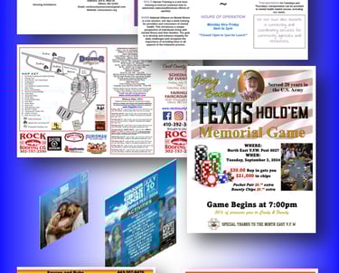 Brochures Menu and Flyers