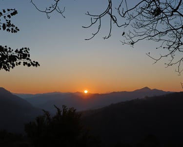 Sunset Bageshwar Uttarakhand