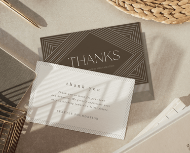 Custom printed Thank You Cards