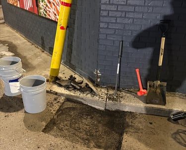 Drivethru Pothole Fix After Cut-out Proper Preparation Taken