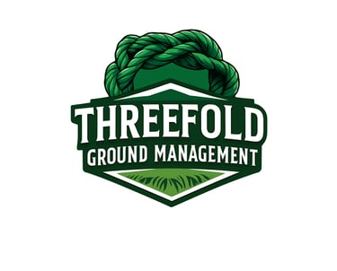 a logo for threefold ground management client