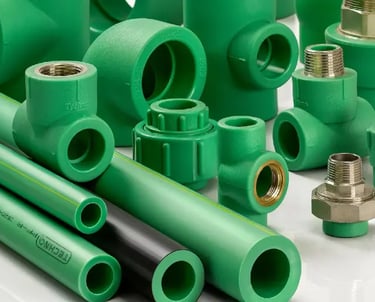 Durable UPVC water supply pipes in Dubai warehouse