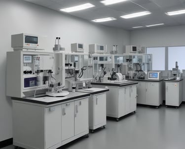 A professional consultant discussing strategies with clients in a modern office.