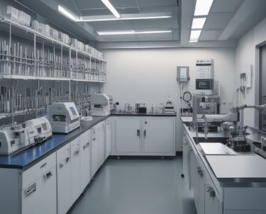 A professional consultant discussing strategies with clients in a modern office.