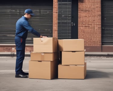 A shipment of coffee beans ready for export.