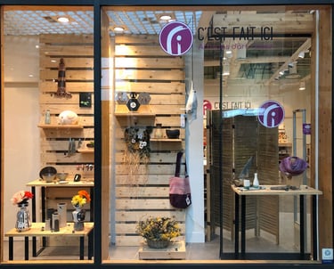 vitrine de la boutique C'est fait ici