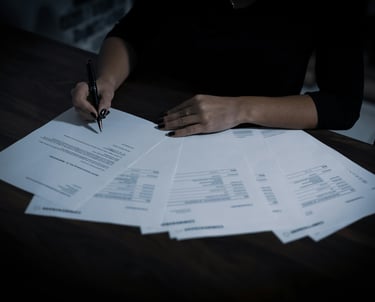 Woman is studying protocols