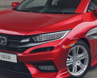A car at a wash station covered in colorful soap suds, creating a vibrant and artistic pattern on its surface. The car's bodywork reflects a range of colors under the station's lights, and the ground is covered with swirling soap in various hues.