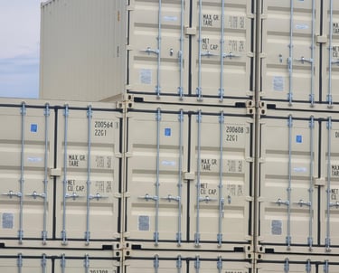 stack of container rentals