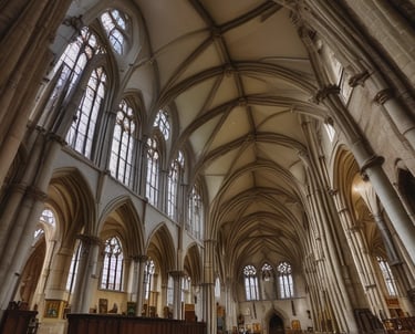 Norwich cathedral in Norfolk mockup
