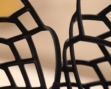 Ultra-modern women's shoes in black.