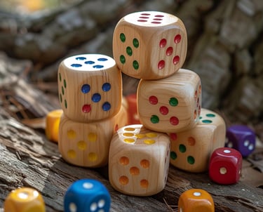 Würfel aus Holz